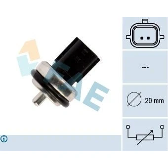 Abbildung von FAE 33811 Kühlmitteltemperatursensor RENAULT: CLIO 2, TRAFIC 2 Kasten, ESPACE 4, NISSAN: Primastar Minibus, Qashqai / Qashqai+2 I