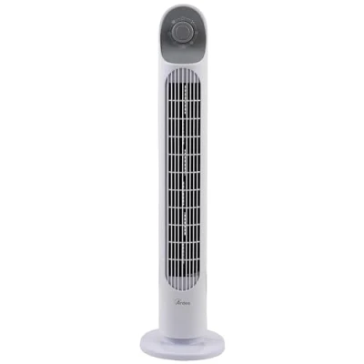Abbildung von ARDES Vertikalventilator Höhe 81 cm mit 3 Intensitäten und automatischer Oszillation des Turms, für Boden oder Tisch, Turmventilator weiß AR5T800