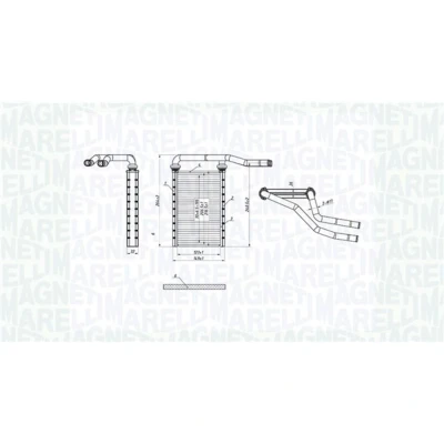 Abbildung von MAGNETI MARELLI 350218490000 Wärmetauscher SUZUKI: SWIFT 4