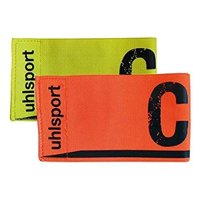 Abbildung von Uhlsport Spielführerarmbinde 1006749010001 Armbinden, Fluo gelb/Schockred, M