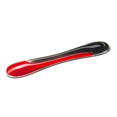 Abbildung von Kensington Slim Duo Gel Tastatur Handgelenkstütze, ergonomische geeignet für flache Tastaturen, 490 x 95 18 mm, Schwarz/Rot, K62442WW