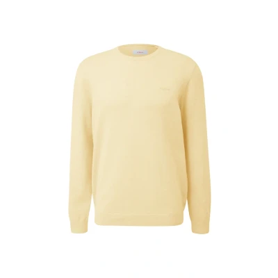 Abbildung von s.Oliver MIT Logostickerei Strickpullover, Herren, Größe: Large, Vanille