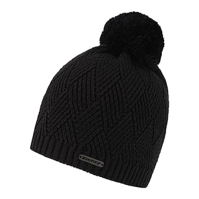 Abbildung von Ziener Damen Ixia Mütze/warm, gestrickt, Fleece Futter, Black, Usex
