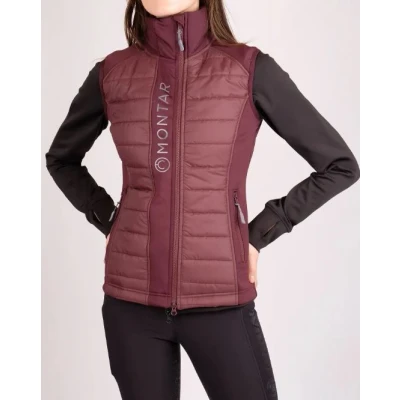 Abbildung von Montar Weste Emma Quilt Pflaumenfarben XS