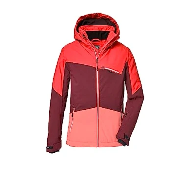 Abbildung von killtec Mädchen Skijacke/Funktionsjacke mit abnehmbarer Kapuze und Schneefang, wasserdicht KSW 182 GRLS SKI JCKT, koralle, 176, 39904 000