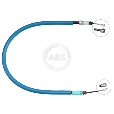 Abbildung von A.B.S. K13845 Handbremsseil 829 Scheibenbremse PEUGEOT: 3008 I, CITROËN: C4 II Hatchback