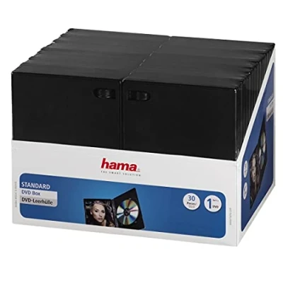 Abbildung von Hama DVD Hülle »DVD Leerhüllen, 30er Pack, Vorratspack, Schutzhülle, Case, Schwarz«