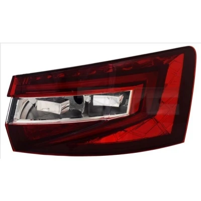 Abbildung von TYC 11 15335 06 2 Rückleuchte rechts äusserer Teil LED rot/schwarz SKODA: Superb III Kombi (3V5) 1.5 TSI, 1.4 TSI iV, 2.0 4x4