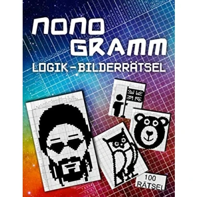 Abbildung von 100 Nonogramm Logikrätsel Für Erwachsene: Japanische Logik Rätsel zum Ausmalen einfach bis sehr schwer Mosaik Nonogramme Hanjie Picross Nonogram Rätselheft mit Lösungen