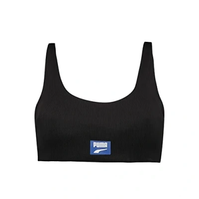 Abbildung von Puma SWIM Women Scoop NECK Bikinitop, Damen, Größe: Large, Black combo