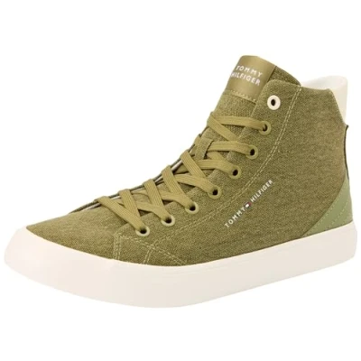 Abbildung von Tommy Hilfiger TH HI VULC SUMMER CVS Vulkanisierte Sneaker Herren, Grün (Mash Green), 44 EU