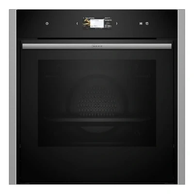 Abbildung von NEFF B64FS31N0 Einbau Dampfbackofen N90, Integrierbarer Backofen 60 x 60cm, Slide&amp;Hide, Full Touch TFT Display, Favorit, Soft Open &amp; Close, Schwarz