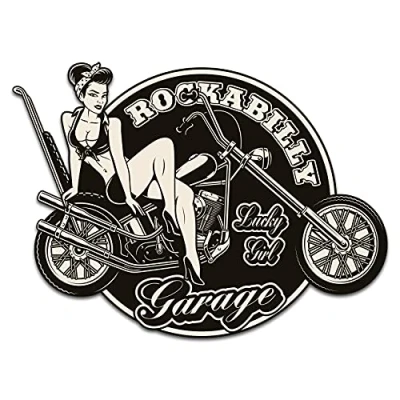 Abbildung von Finest Folia Retro Vintage Aufkleber Sticker Old School Ace Kult Rockabilly (R149 4 2)