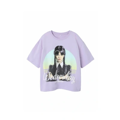 Abbildung von Name it Wednesday Tshirt print für Kinder, Größe: 122/128, Orchid bloom