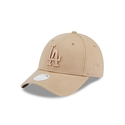 Abbildung von New Era Los Angeles Dodgers MLB Damenkappe beige Cap verstellbar tonales LA Logo Basecap für Frauen One Size