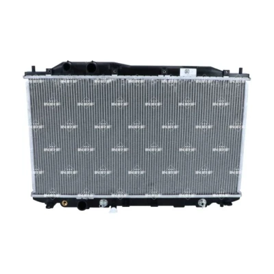 Abbildung von NRF 58379 Kühler, Motorkühlung Aluminium 678 372 20 mit Anbauteilen Kühlrippen gelötet