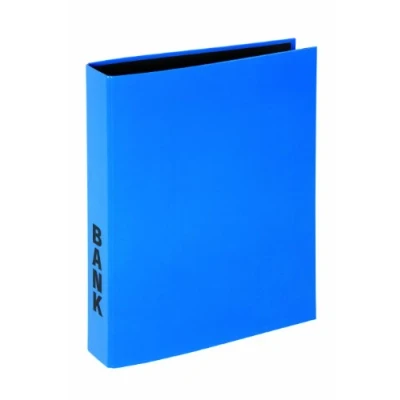 Abbildung von Pagna 40851 06 Bankordner A4 Basic Colours, 2 Bügel Mechanik, Niederhalter laminierter Papiereinband, blau