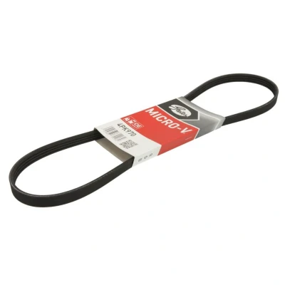 Abbildung von GATES Micro V 4PK970 Keilrippenriemen 970 4 Polyester, EPDM (Ethylen Propylen Dien Kautschuk) BMW: 3 Touring, Saloon, Coupe