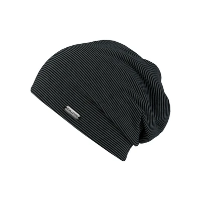 Abbildung von CHILLOUTS Unisex Pittsburgh Longbeanie, 10 Black/Grey, Einheitsgröße EU