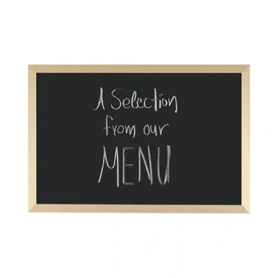 Abbildung von Bi Office, Blackboard Gold &amp; Silver, Kreidetafel mit MDF Rahmen, 60x40cm