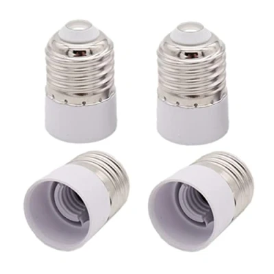 Abbildung von 4x E27 auf E14 Lampensockel Adapter LED Lampen Fassung Sockel