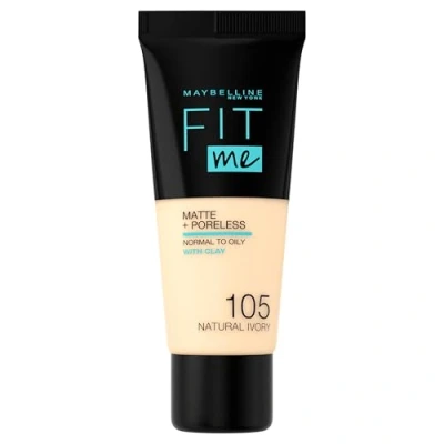 Abbildung von MAYBELLINE, Fit Me Matte Poreless Nr x 30 g, 105 Natural Ivory