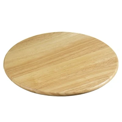 Abbildung von Zassenhaus 360 Drehplatte , Ø 40 cm Zum Servieren von Käse, Wurst, Schinkenwürfel oder Obst Ideal für große Runden am Tisch Servierbrett aus Gummibaumholz Holz Drehteller