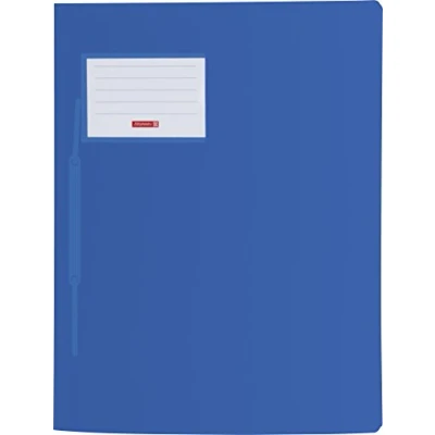 Abbildung von Brunnen 102015030 Schnellhefter FACT!pp (A4, aus transluzentem PP, mit Namensschild, Einstecktasche innen) blau