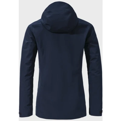 Abbildung von Schöffel Damen 2L Jacket Ankelspitz L, bequeme Outdoor Jacke, wasserdicht &amp; atmungsaktiv, Regenjacke aus elastischem Venturi Material, praktische Innentasche, navy blazer, 34