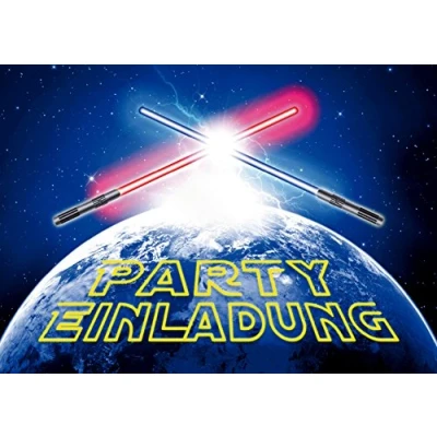 Abbildung von Edition Colibri 10 KRIEG DER **** EINLADUNGEN: Weltraum Einladungskarten zum Kindergeburtstag (10792)