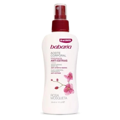 Abbildung von babaria Rosa Mosqueta Antifalten Körperöl Spray 300 ml