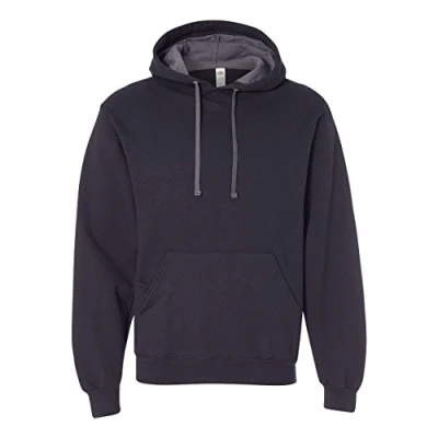 Abbildung von Fruit of the Loom Herren Sofspun Fleece Sweatshirts und Hoodies, Pullover Schwarz, L
