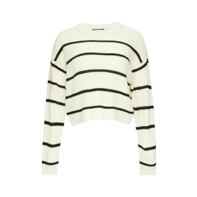 Abbildung von QS MIT Ringeln Strickpullover, Damen, Größe: XXL, Creme