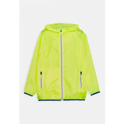 Abbildung von Playshoes Faltbar Regenjacke / wasserabweisende Jacke für Kinder, Größe: 98, Neongelb