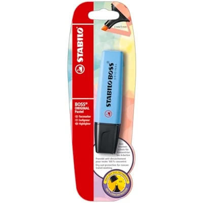 Abbildung von Textmarker STABILO BOSS ORIGINAL Pastel Einzelstift himmlisches Blau