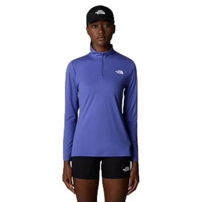Abbildung von The North Face FLEX 1/4 ZIP TEE SLIM Langarmshirt, Damen, Größe: 44, Indigo plum