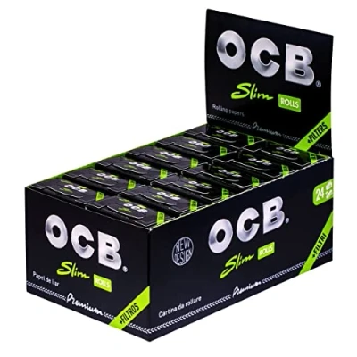 Abbildung von OCB Premium Rolls + Tips, 24 Stück, 16 x 10 7 cm, Schwarz