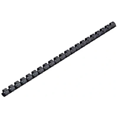 Abbildung von Leitz 10972 Plastikbinderücken, A4, Kunststoff, 16 mm, 145 Blatt, 100 Stück, schwarz