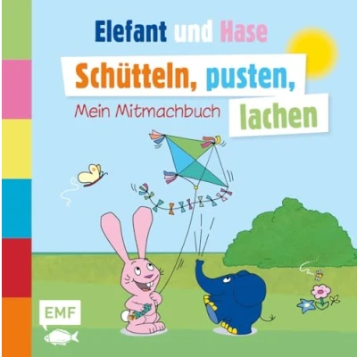 Abbildung von Die Sendung mit dem Elefanten Schütteln, pusten, lachen Mein Mitmachbuch: Kippen, Klopfen, Pusten Interaktives Buch zum Spielen und Mitmachen