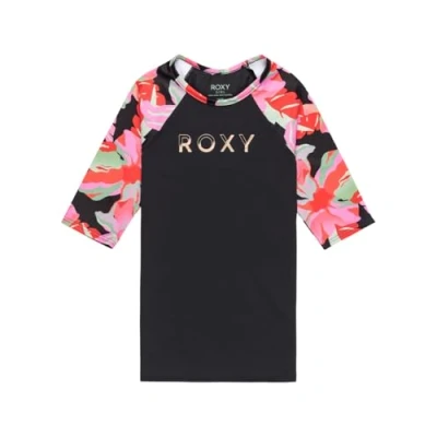 Abbildung von Roxy Active Tshirt print Anthracite für Kinder, Größe: 140,