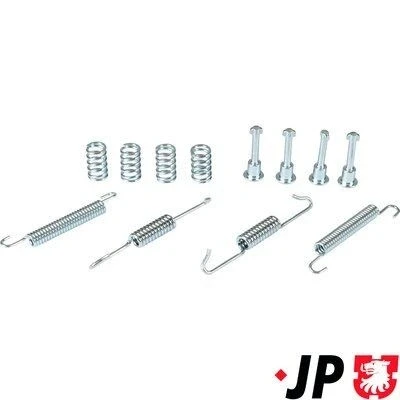 Abbildung von JP GROUP 1163950110 Zubehörsatz, Feststellbremsbacken Hinterachse BMW: X5, 3 Saloon, Touring, MERCEDES BENZ: ML Class, GL, PORSCHE: Cayenne