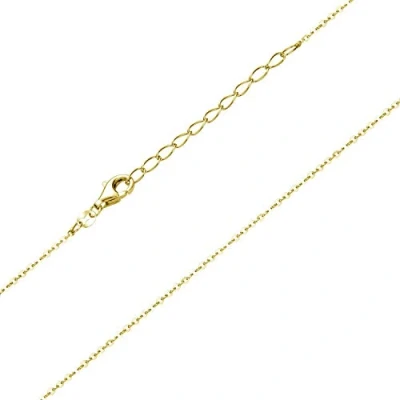 Abbildung von Materia Gold Kinderkette Mädchen 1,2mm 925 Silber Halskette Kette vergoldet 36 40cm verstellbar K108