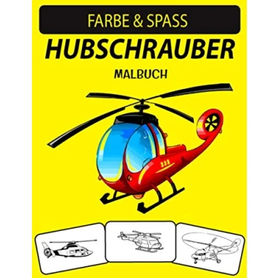 Abbildung von Hubschrauber MALBUCH: Neue und erweiterte Ausgabe Einzigartige Designs Malbuch für Erwachsene