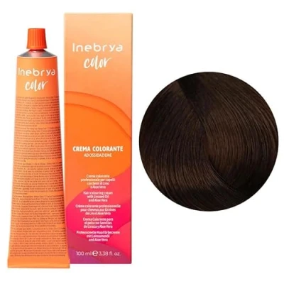 Abbildung von INEBRYA Permanente Haarfarbe mit Leinsamen und Aloe Vera 100ml ( 5.3 Hellbraun Gold)