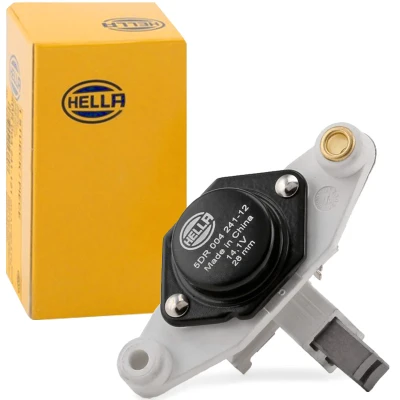 Abbildung von HELLA 5DR 004 241 121 Lichtmaschinenregler 12 VOLKSWAGEN: Passat B2 Variant, LT 28 35 I Van, TRANSPORTER 3, AUDI: Cabriolet B4, 200 C3 Saloon, 80 B3