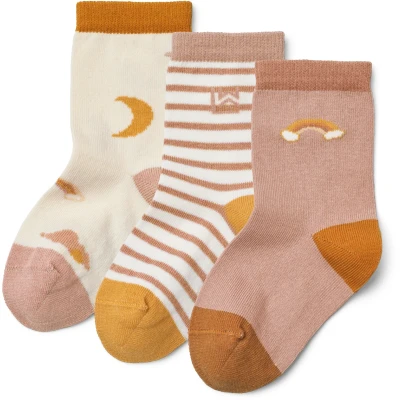 Abbildung von Liewood Silas Socks Unisex 3 PACK Socken für Kinder, Größe: 29 32, Dream/ecru mix