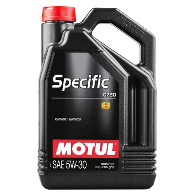 Abbildung von Motul Specific 0720 5W 30 5l Motoröl 109241 RENAULT: LAGUNA 3 Grandtour, Espace 5, MERCEDES BENZ: A Class, NISSAN: MICRA 5