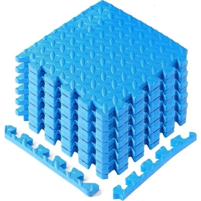 Abbildung von Yes4All Interlocking Bodenschutzmatte Fitness, 12/16/36 Stück (30x30cm), Puzzlematte Bodenmatte für Fitnessgerät, Fitness Matten Home Gym, Garage