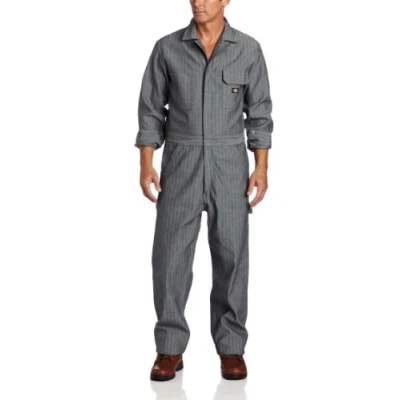 Abbildung von Dickies Herren Overall, langärmelig, gestreift, Baumwolle Blau XX Large