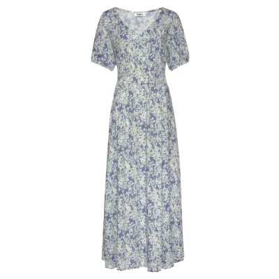 Abbildung von Buffalo Maxikleid, Damen, Größe: 40, Blau bedruckt